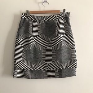 Anthropologie Geometric Skirt